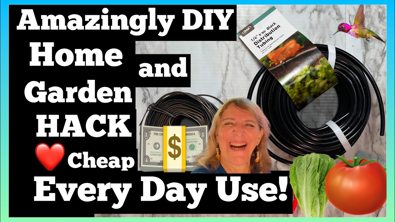 EASY Home & GARDEN DIY BEST HACKS Trellis Tomato Peppers, Hummingbird Feeder Craft Hanger Plant Ties