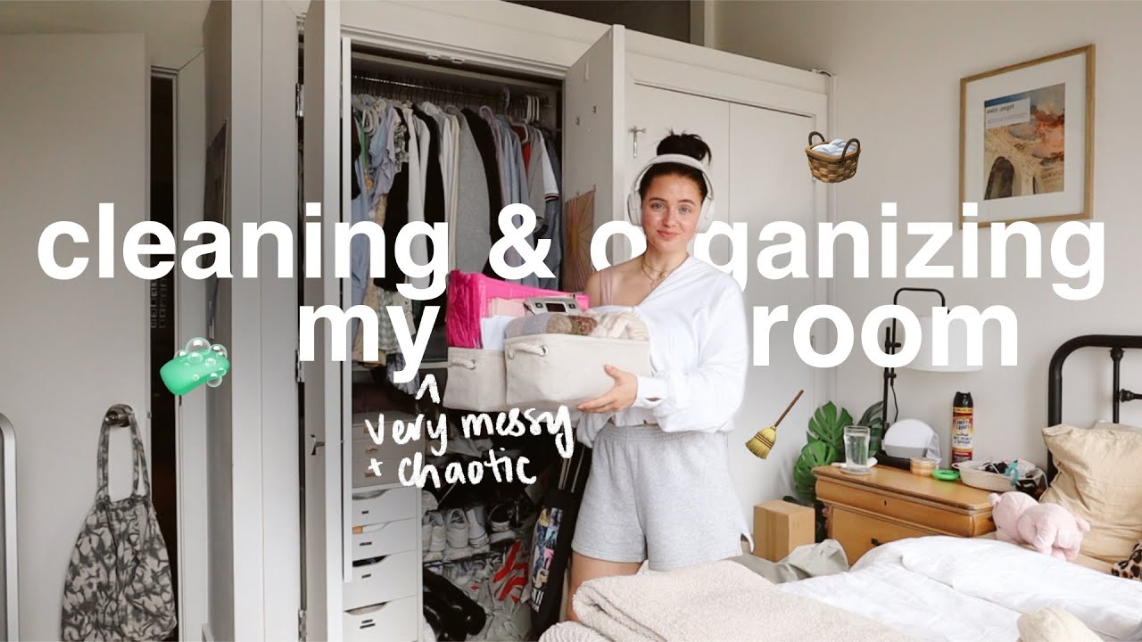 cleaning & re-organizing my room for my mental health (and bc I got a roommate…)