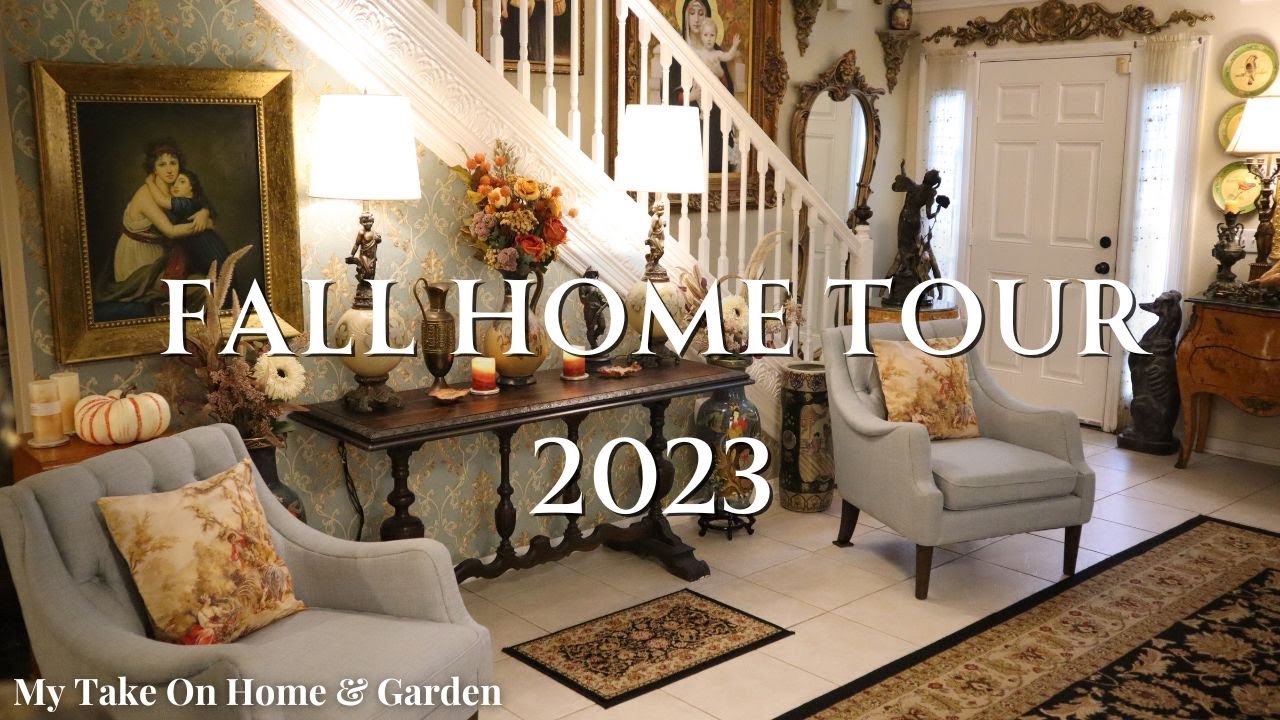 FALL HOME TOUR 2023 🍂 ENGLISH COUNTRY MANOR HOUSE STYLE – MAXIMALIST HOME