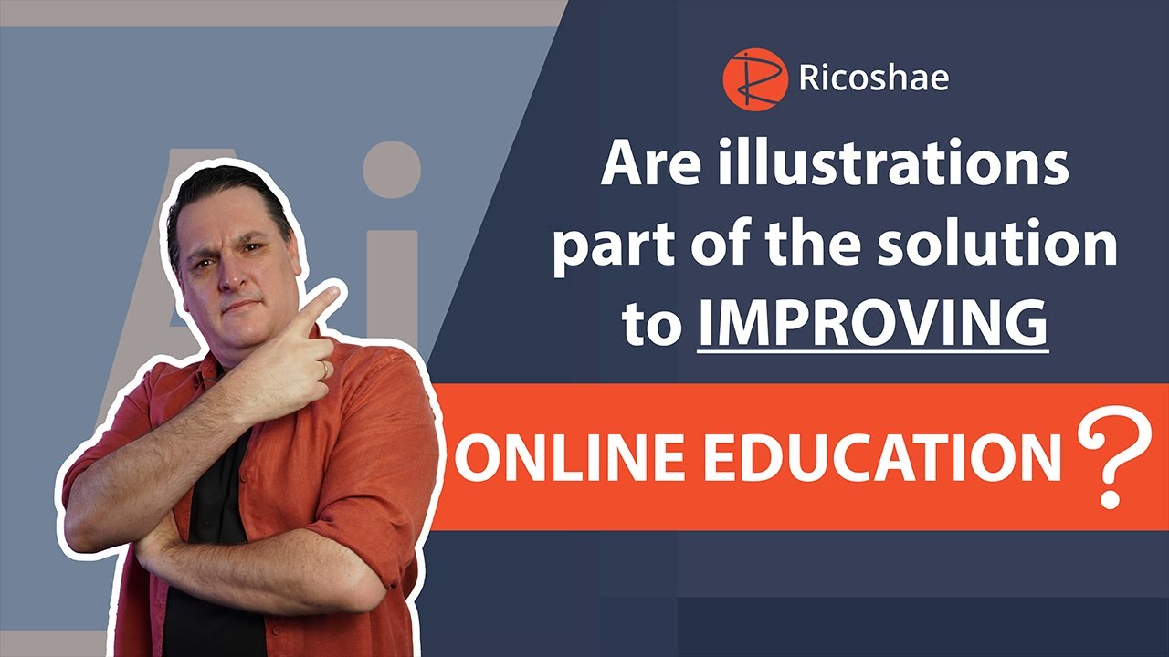 Will adding Illustrations IMPROVE web based ONLINE EDUCATION CONTENT?