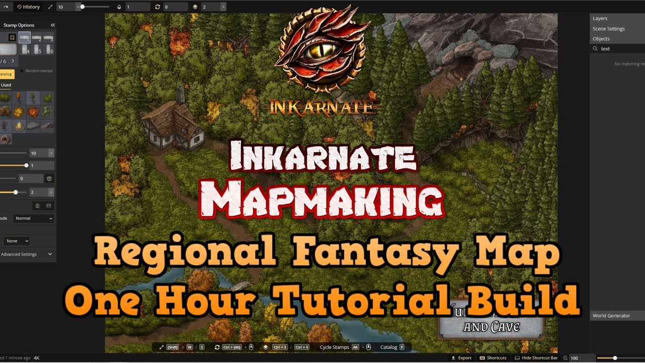 Inkarnate Mapmaking Tutorial – Regional Fantasy Map One Hour Build