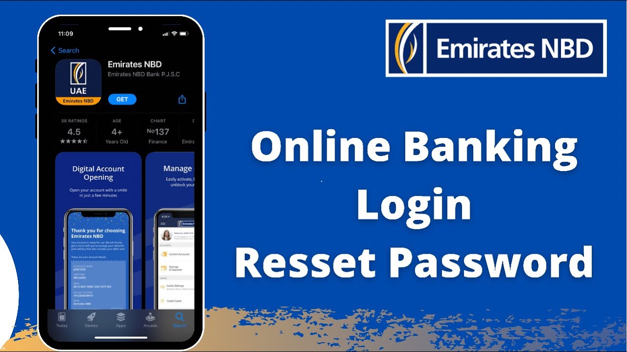 Emirates NBD Bank Online | Reset Password Mobile Banking | www.emiratesnbd.com