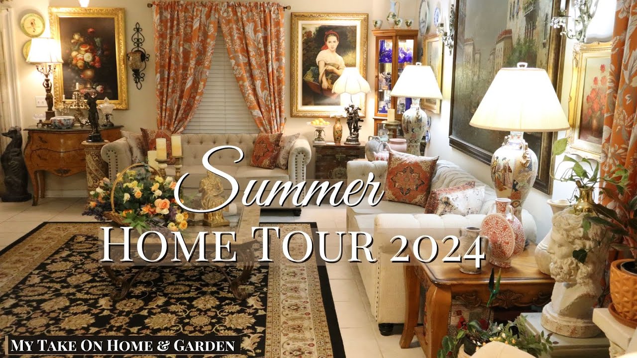 OUR SUMMER HOME TOUR 2024 – Maximal English Country Manor House Style