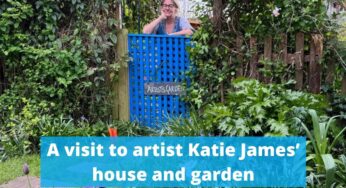 A visit to artist Katie James’ artist’s house and garden – jewel colours and a rich palette x