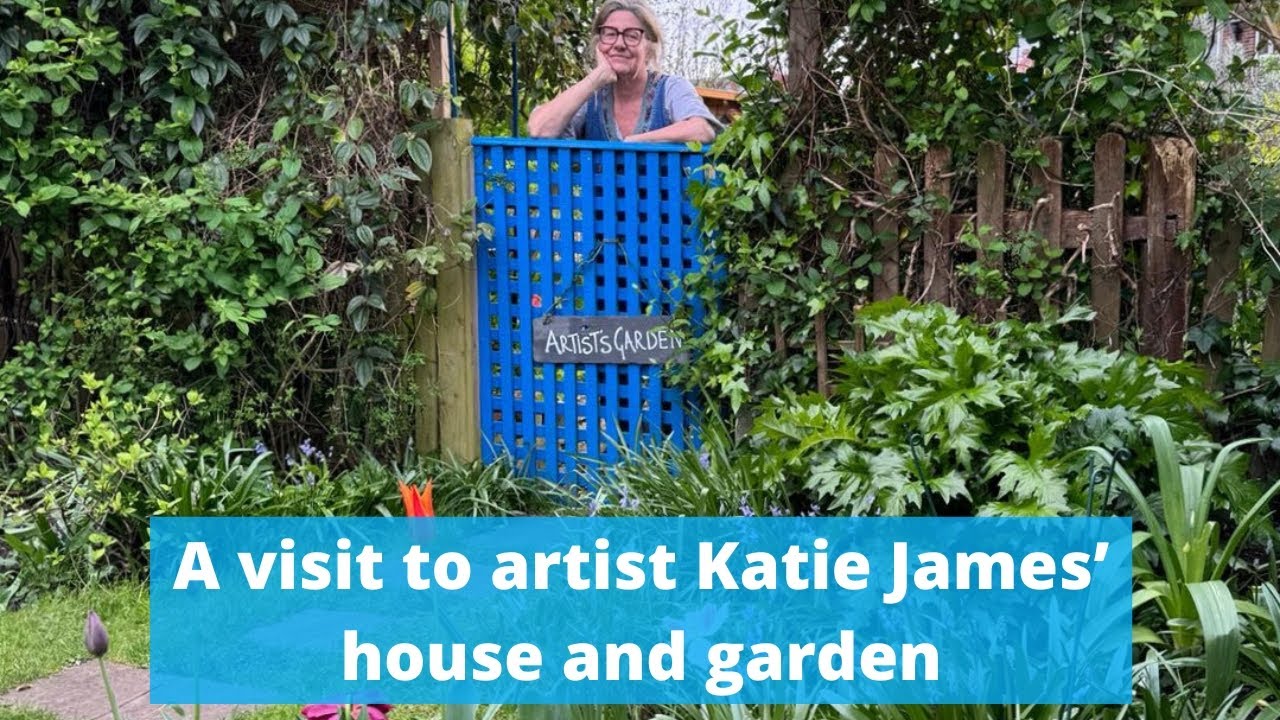 A visit to artist Katie James’ artist’s house and garden – jewel colours and a rich palette x