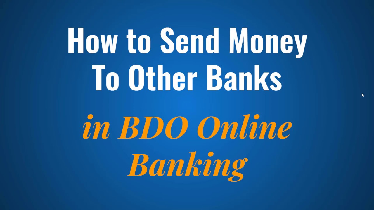 BDO Online Banking: How to Send Money to Other Bank