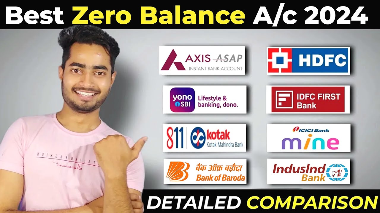 Best Zero Balance Bank Account || Best Zero Balance Bank Account Opening Online 2024