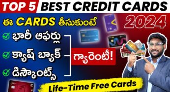 Top 5 Best Credit Cards in India 2024 | Offers, Cashback and Discounts| Best Credit Cards in Telugu